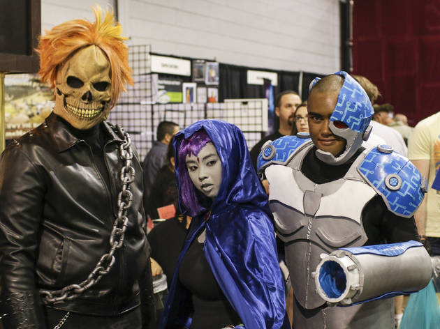 Pop culture fanatics showed off creative costumes at Wizard World Chicago Comic Con on August 22, 2015.