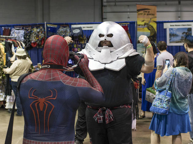 Pop culture fanatics showed off creative costumes at Wizard World Chicago Comic Con on August 22, 2015.