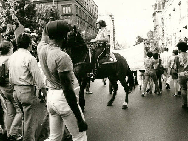 Protest on East Tenth Street, 1981