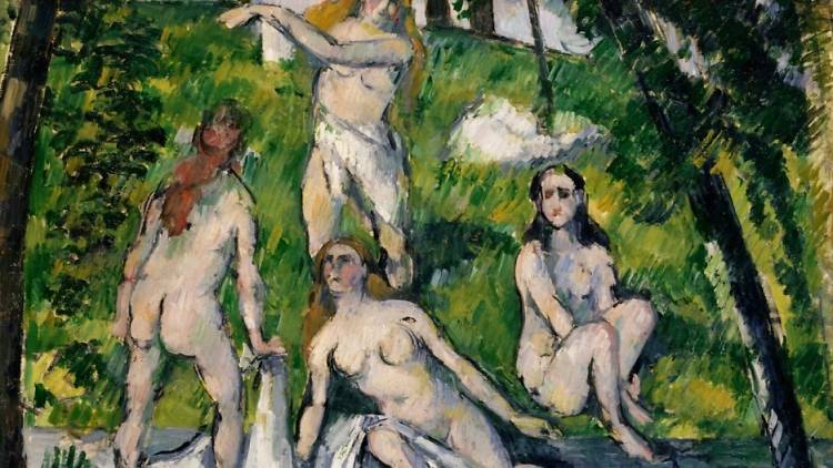 Paul Cézanne: 'Four Women Bathing', 1877-1878. Pola Museum of Art Collection