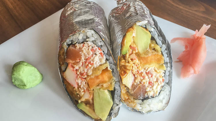 Lincoln Park's Sumo serves a sushi burrito.