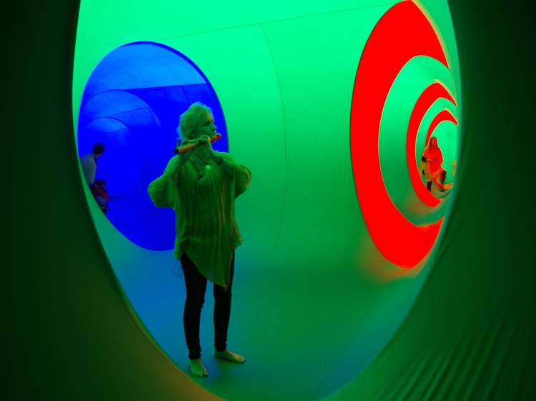 Go to a gig inside a big, colourful and inflatable tunnel