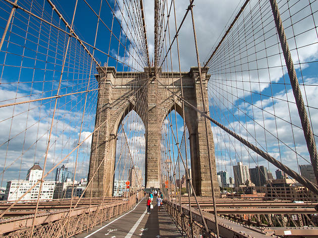 Brooklyn Bridge Construction