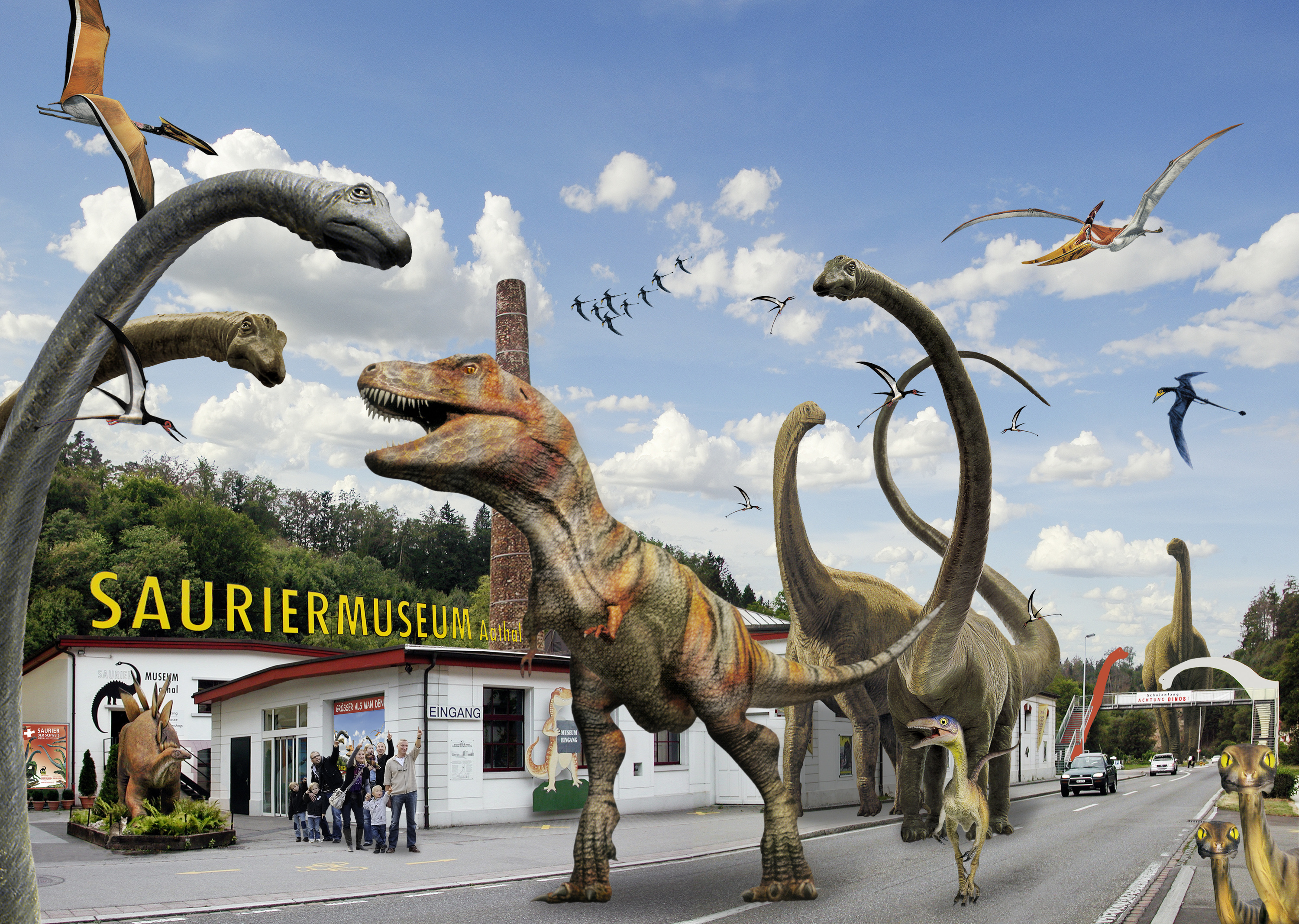 outdoor dinosaur museum