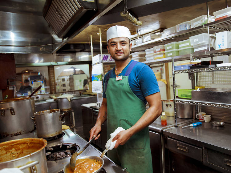 Feast on curry at an onsen