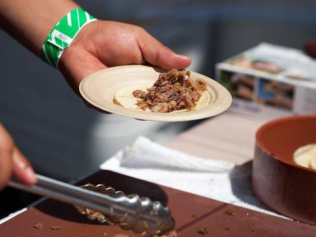 Traditional Mexican lamb barbeque from Aqui es Texcoco at The Ta