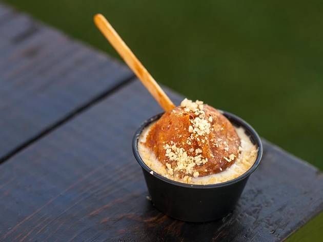 Chili con corny from Dog Haus at The Taste 2015