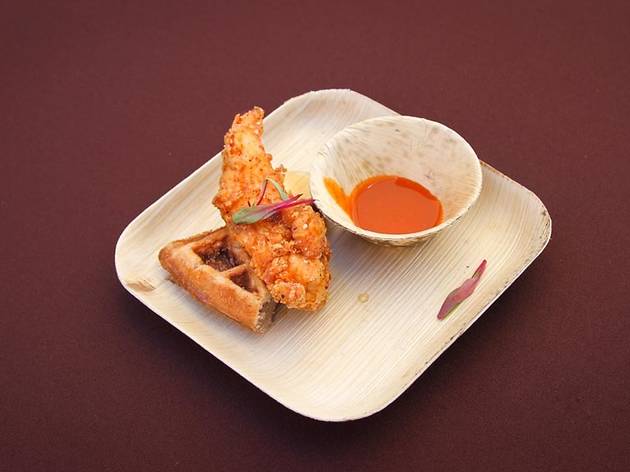 Chicken and waffle from Toca Madera at The Taste 2015