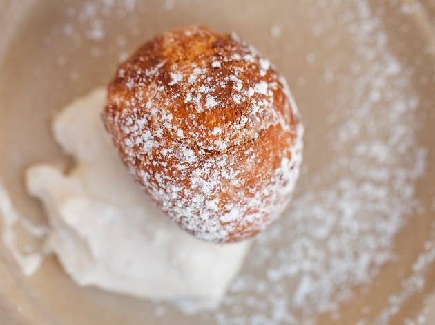 Donut hole with vanilla cream from Lamill Coffee at The Taste 20