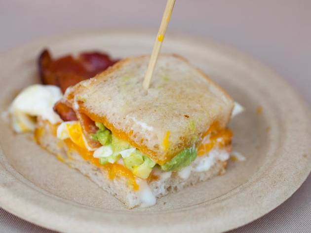 Breakfast sandwich from The Hudson at The Taste 2015
