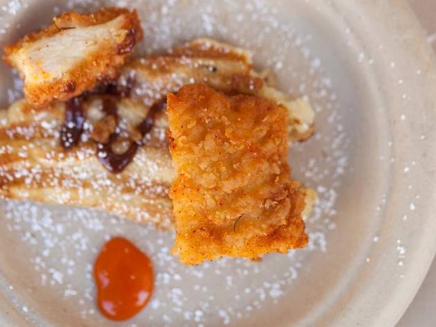 Chicken and Waffles from The Churchill at The Taste 2015