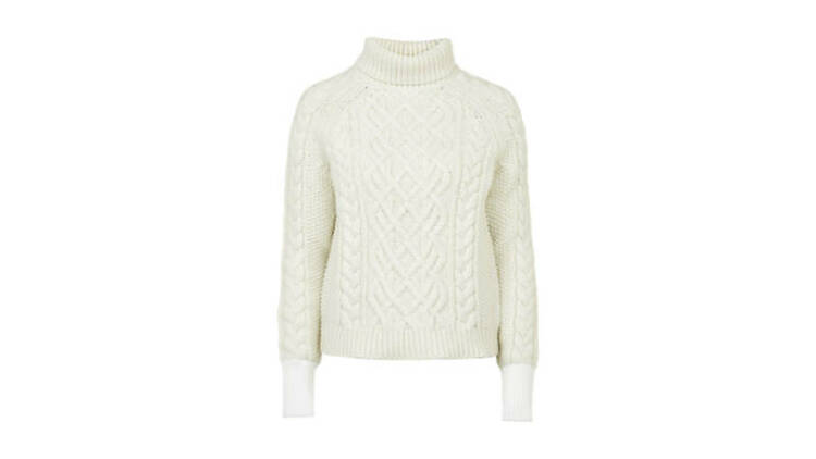 Keswick chunky polo knit jumper, £175