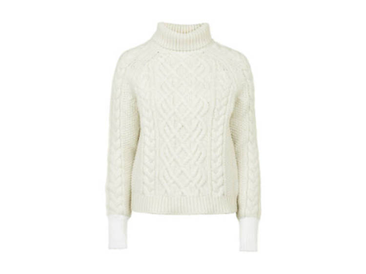 Keswick chunky polo knit jumper, £175
