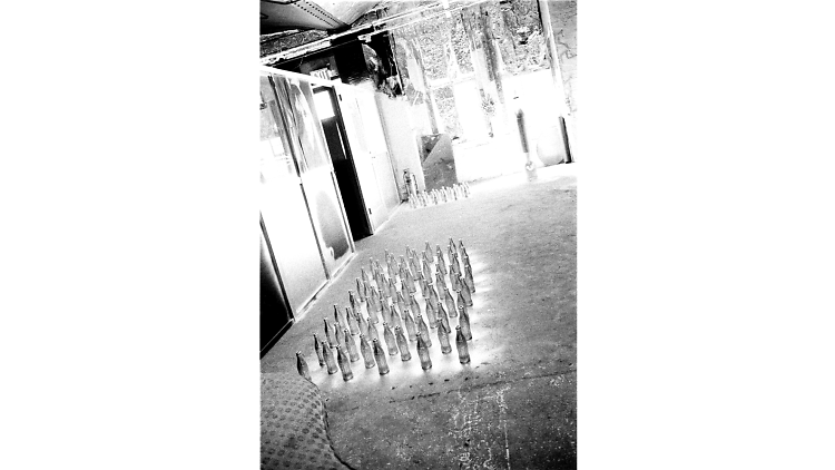 ‘Silver Coke Bottles Drying on the Factory Floor’, 1964