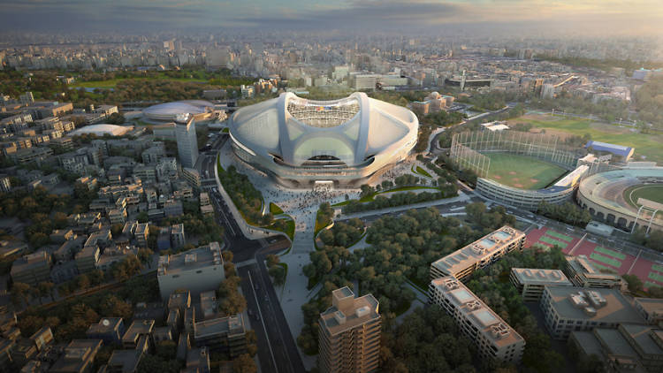 Stadium design by Zaha Hadid Architects