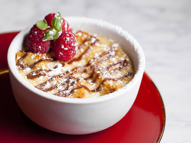 Nutella bread pudding at Forma