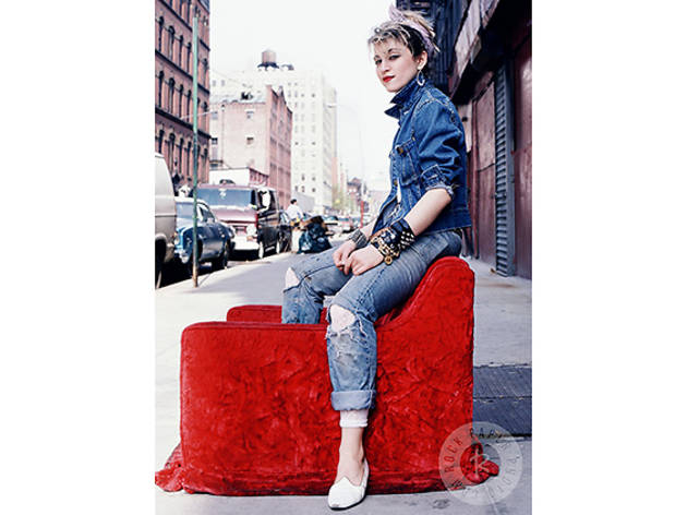 Madonna photographed in the Lower East Side in 1982.