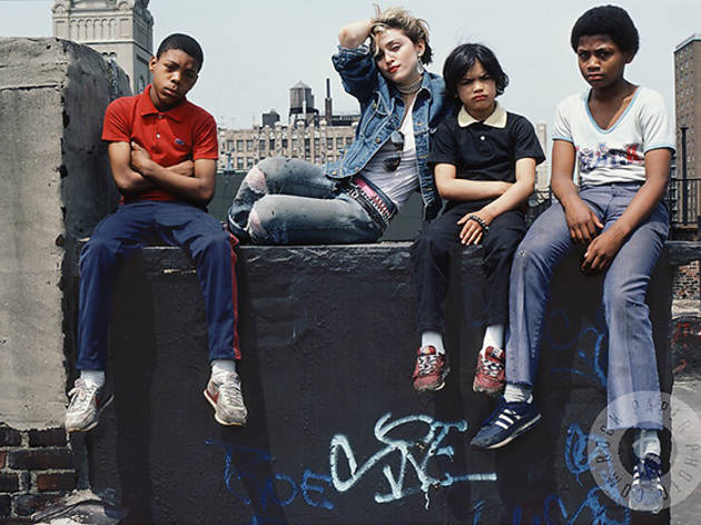 Madonna photographed in the Lower East Side in 1982.