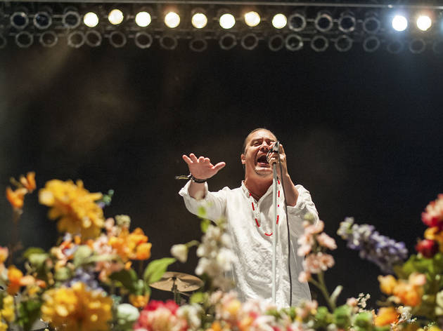 Faith No More performed in Douglas Park on day one of Riot Fest, September 11, 2015.
