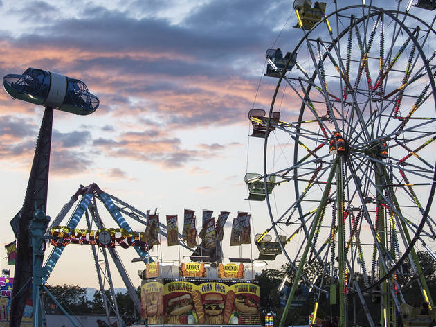 Soggy weather didn't dissuade attendees from showing up to the first day of Riot Fest, September 11, 2015.