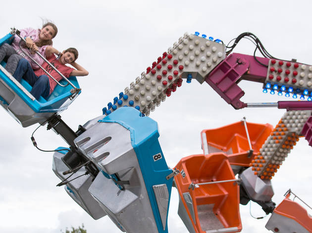 Soggy weather didn't dissuade attendees from showing up to the first day of Riot Fest, September 11, 2015.