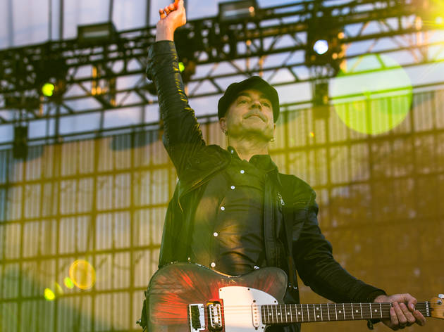 Flogging Molly performed in Douglas Park on day one of Riot Fest, September 11, 2015.