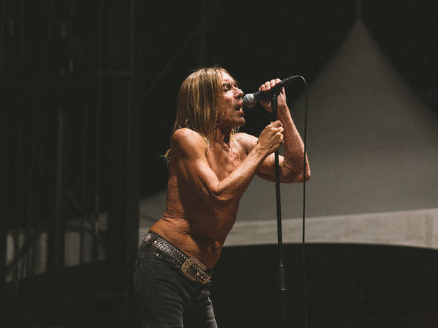 Iggy Pop took the stage on day two of Riot Fest, September 12, 2015.