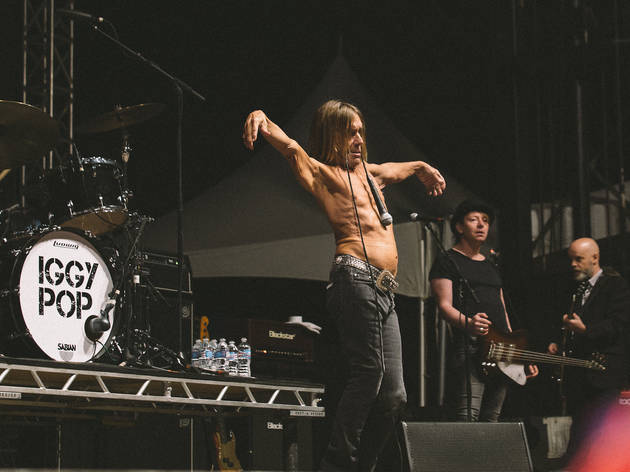 Iggy Pop took the stage on day two of Riot Fest, September 12, 2015.