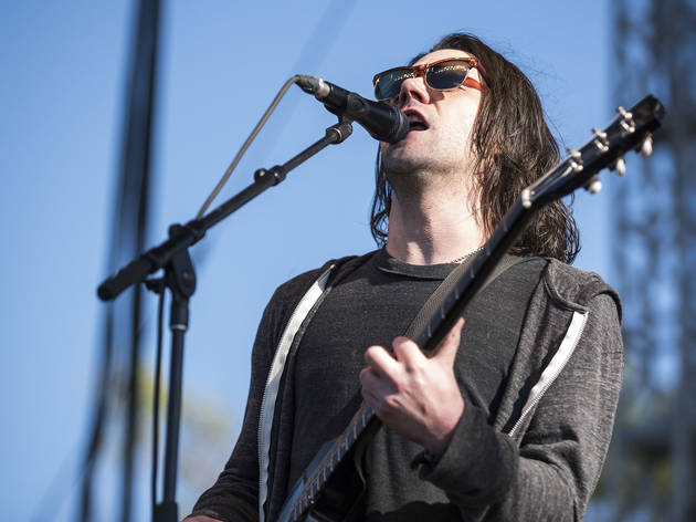 Desaparecidos took the stage on day two of Riot Fest, September 12, 2015.