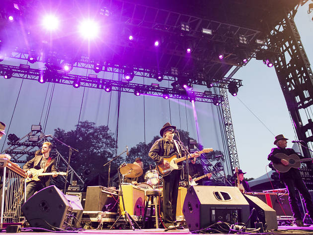 Merle Haggard took the stage on day two of Riot Fest, September 12, 2015.