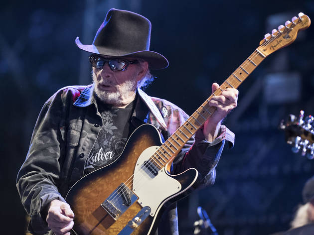 Merle Haggard took the stage on day two of Riot Fest, September 12, 2015.