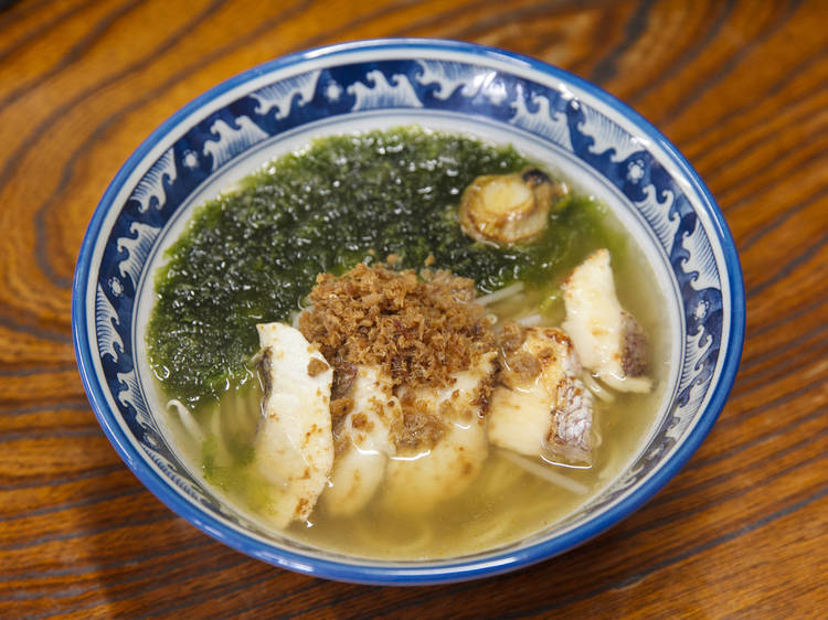 Tuck into seabream ramen