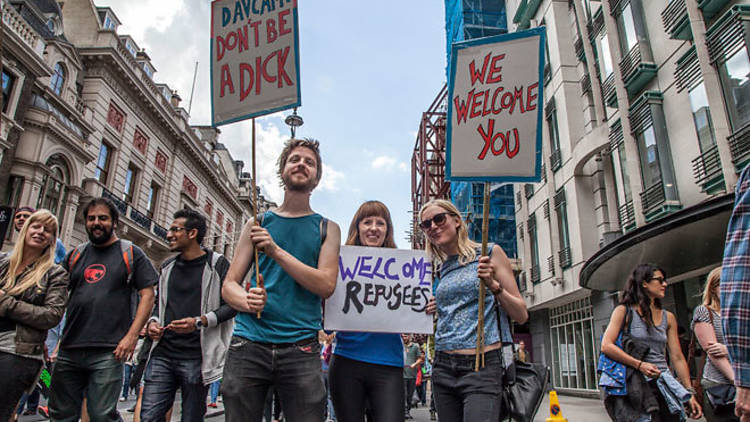 23 inspiring pictures of the Solidarity With Refugees march in London