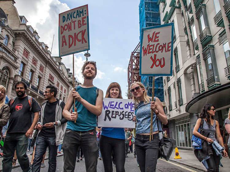 23 inspiring pictures of the Solidarity With Refugees march in London