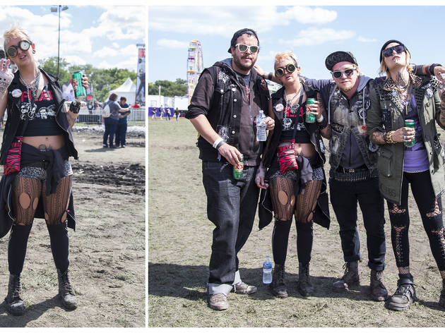 Attendees showed up sporting denim, leather and more great festival fashion at Riot Fest 2015.