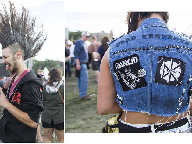 Attendees showed up sporting denim, leather and more great festival fashion at Riot Fest 2015.