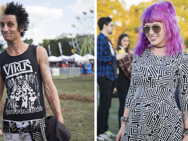 Attendees showed up sporting denim, leather and more great festival fashion at Riot Fest 2015.