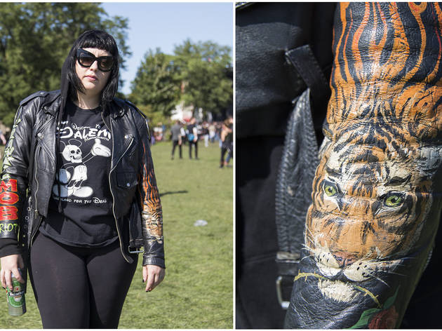 Attendees showed up sporting denim, leather and more great festival fashion at Riot Fest 2015.