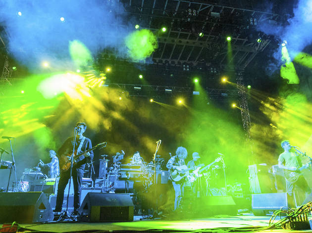 Modest Mouse turned in a set on the final day of Riot Fest, September 13, 2015.