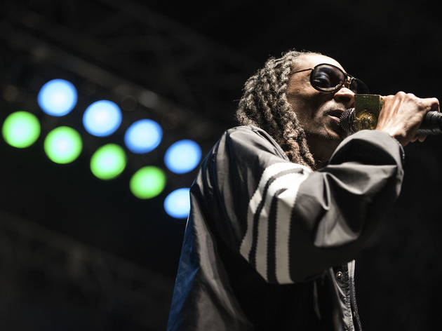 Snoop Dogg turned in a set on the final day of Riot Fest, September 13, 2015.