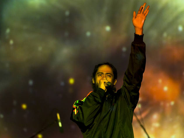 Damian "Jr Gong" Marley turned in a set on the final day of Riot Fest, September 13, 2015.