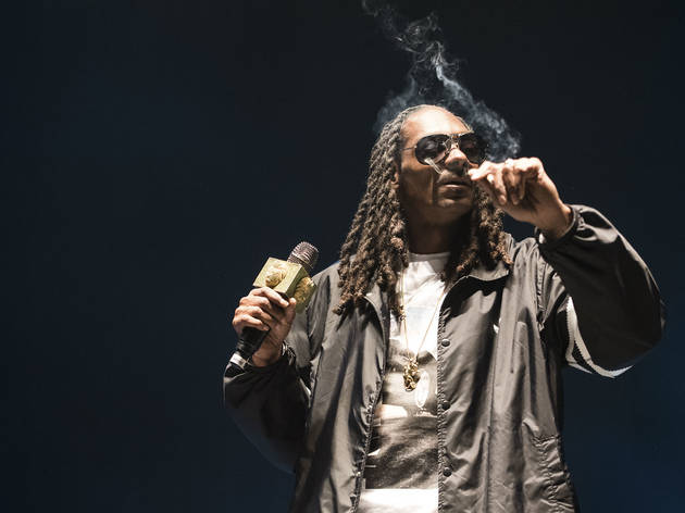 Snoop Dogg turned in a set on the final day of Riot Fest, September 13, 2015.