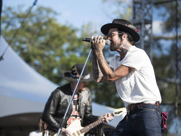Yelawolf turned in a set on the final day of Riot Fest, September 13, 2015.