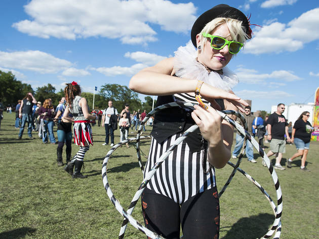 Punks and rockers gathered in Douglas Park for the final day of Riot Fest, September 13, 2015. Punks and rockers gathered in Douglas Park for the final day of Riot Fest, September 13, 2015.