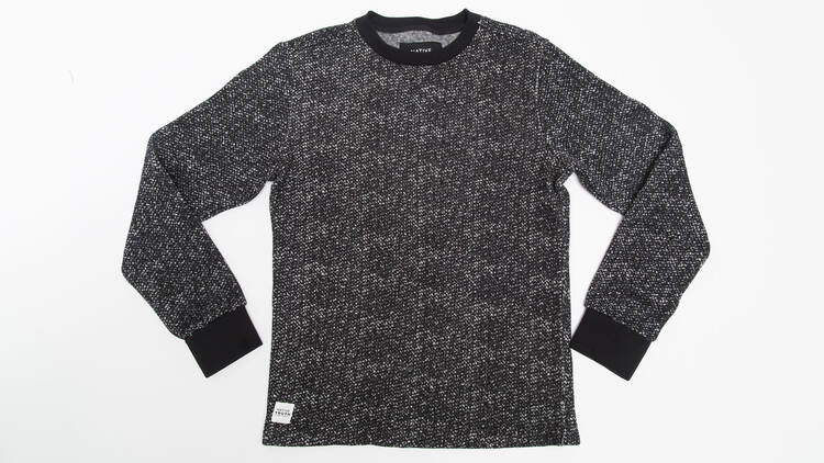 Knit fleece sweater