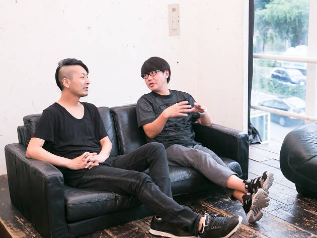 Tomo Hirata(左)、鹿野 淳(右)