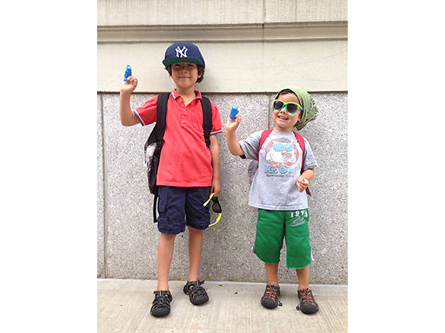 Griffin (7) and Beckett (3), Upper West Side