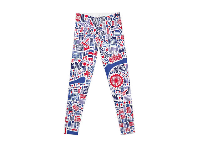 London City Map Poster Leggings London City Map Poster Leggings
