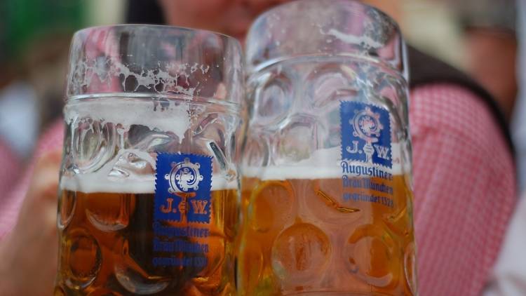 Augustiner beer steins