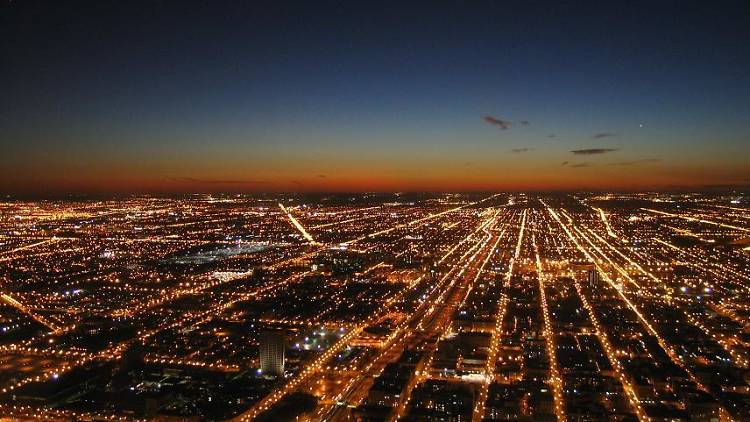 Westward view from the Willis Tower